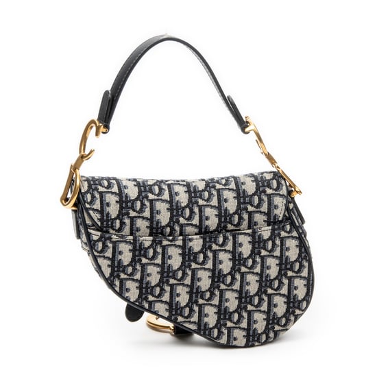 Dior Mini Saddle Bag  en  Marina Lienzo - Image 5