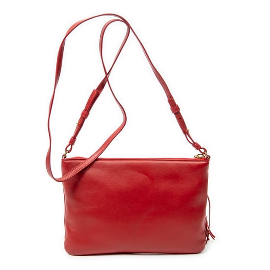 Yves Saint Laurent Teen Monogram Crossbody en Red Cuero de ternero - Image 5