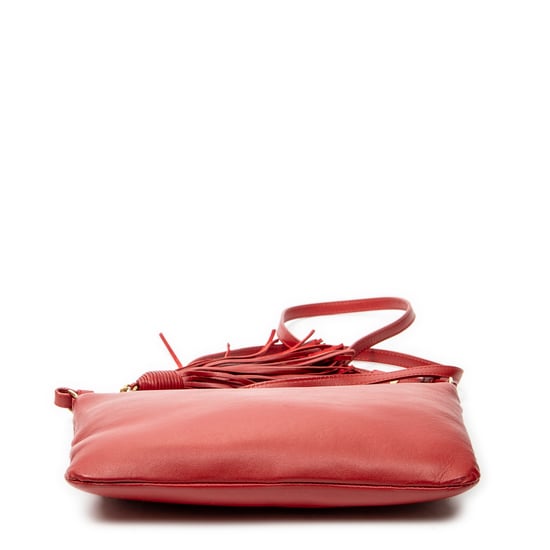 Yves Saint Laurent Teen Monogram Crossbody en Red Cuero de ternero - Image 6