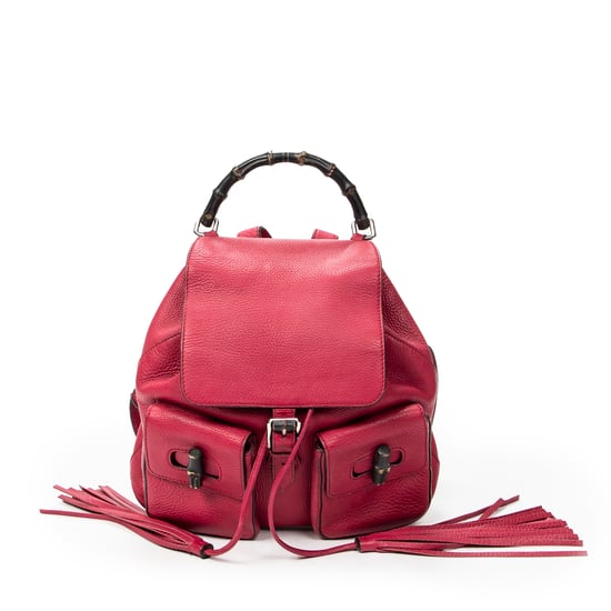 Gucci Medium Bamboo Tassel Backpack en rosa Cuero de ternero - Image 1