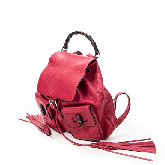 Gucci Medium Bamboo Tassel Backpack en rosa Cuero de ternero - Image 2