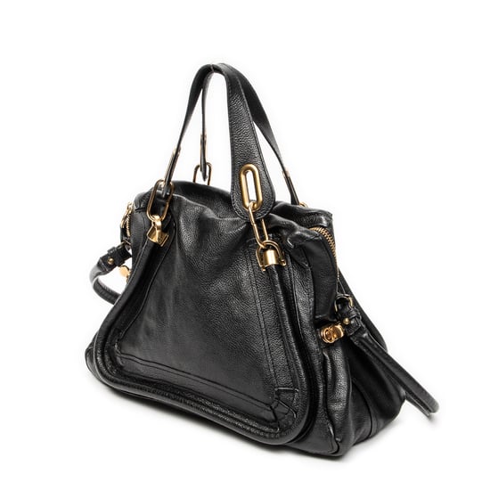 Chloé Medium Paraty en negro Cuero de ternero - Image 2