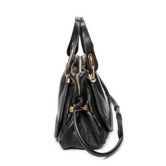 Chloé Medium Paraty en negro Cuero de ternero - Image 3