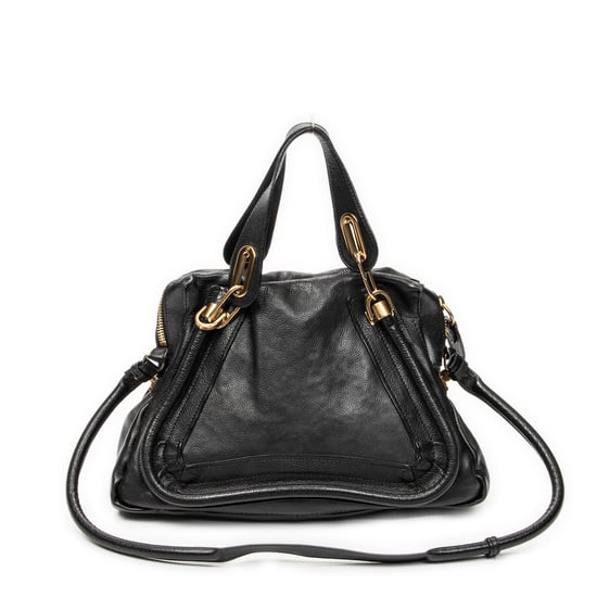 Chloé Medium Paraty en negro Cuero de ternero - Image 5