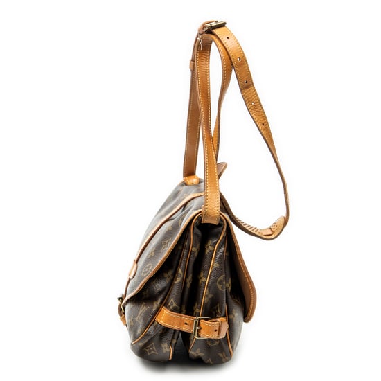 Louis Vuitton Saumur MM en marrón Lienzo recubierto - Image 3