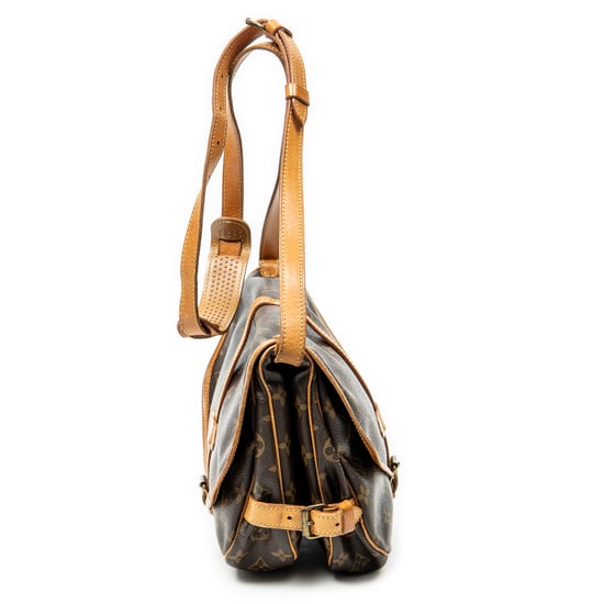 Louis Vuitton Saumur MM en marrón Lienzo recubierto - Image 4