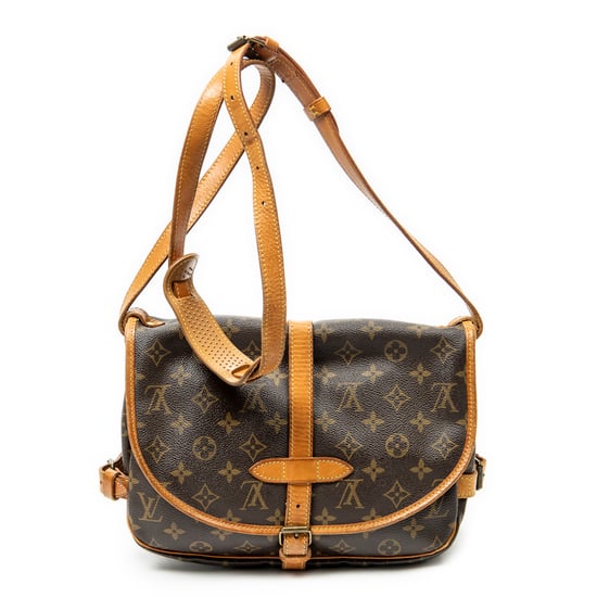 Louis Vuitton Saumur MM en marrón Lienzo recubierto - Image 5