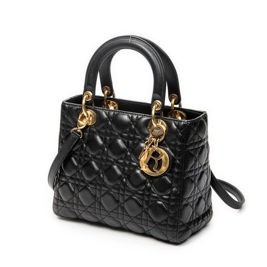 Dior Medium Lady Dior Zip en negro Cuero de ternero - Image 2