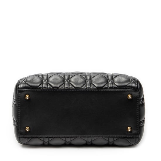 Dior Medium Lady Dior Zip en negro Cuero de ternero - Image 6