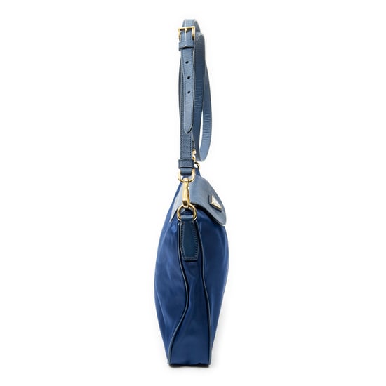 Prada Small Zip Crossbody  en  Blue Lienzo - Image 4