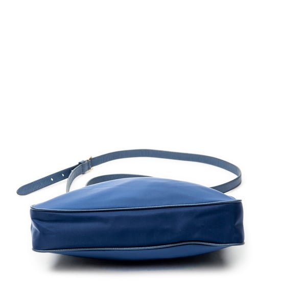 Prada Small Zip Crossbody  en  Blue Lienzo - Image 6