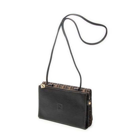 Fendi Flap Shoulder Bag en marrón Lienzo - Image 2