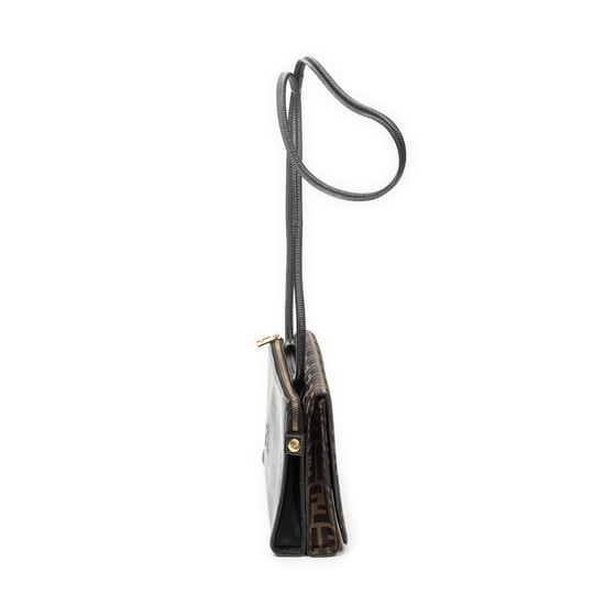 Fendi Flap Shoulder Bag en marrón Lienzo - Image 3