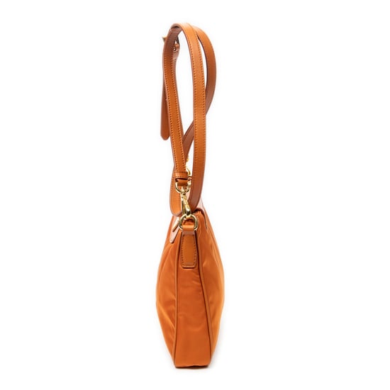 Prada Small Zip Crossbody en naranja Lienzo - Image 3