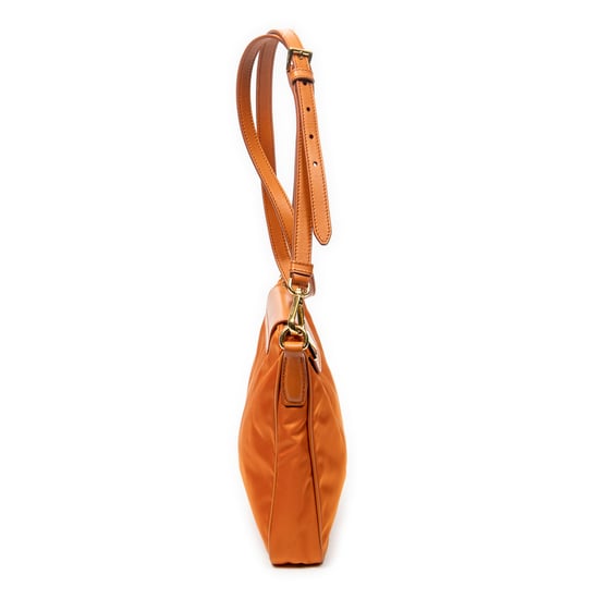 Prada Small Zip Crossbody en naranja Lienzo - Image 4