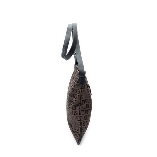 Fendi Flat Messenger en marrón oscuro Lienzo - Image 3