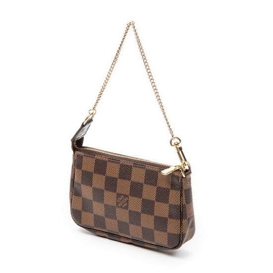 Louis Vuitton Mini Pochette Accessoires en Brown Lienzo recubierto - Image 2