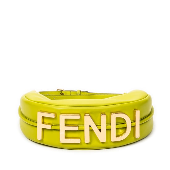 Fendi Small Fendigraphy en verde Cuero de ternero - Image 6