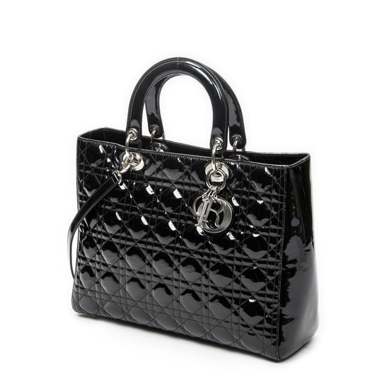 Dior Large Lady Dior Zip en negro Cuero de ternero - Image 2