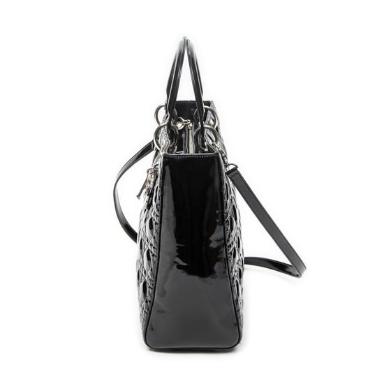 Dior Large Lady Dior Zip en negro Cuero de ternero - Image 3