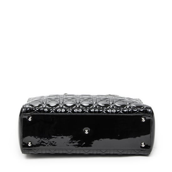 Dior Large Lady Dior Zip en negro Cuero de ternero - Image 6