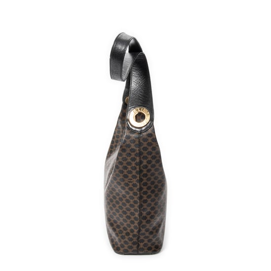 Celine Vintage Shoulder Zip Hobo  en  marrón Lienzo recubierto - Image 3