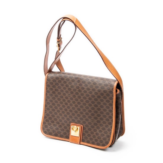 Celine Small Square Flap Messenger  en  marrón Lienzo recubierto - Image 2