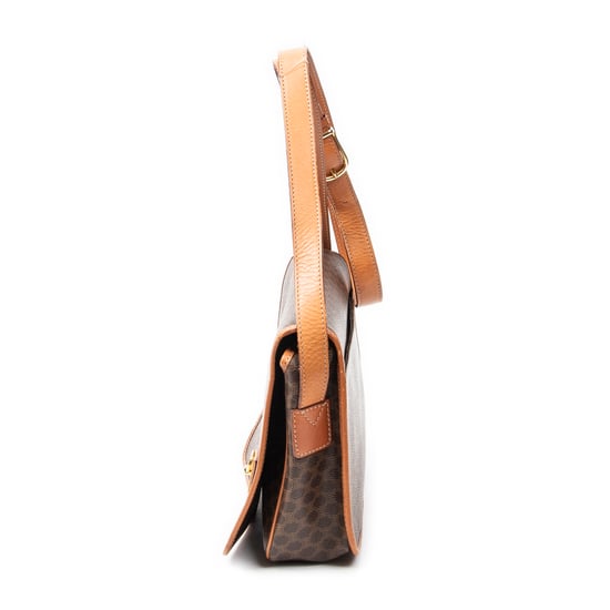 Celine Small Square Flap Messenger  en  marrón Lienzo recubierto - Image 3