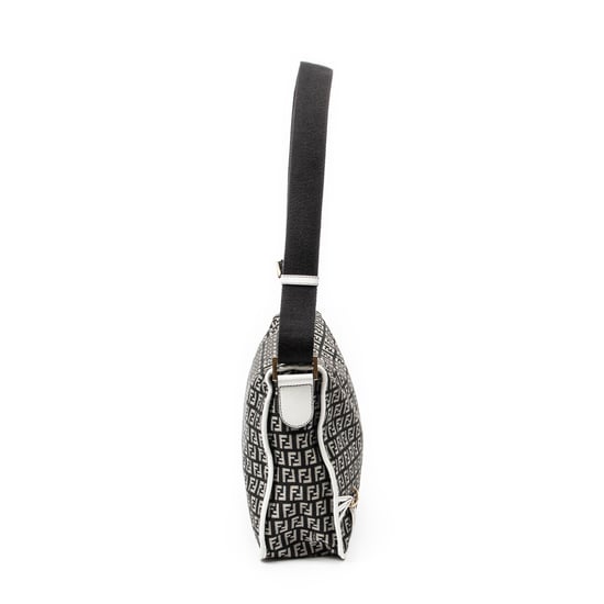 Fendi Triple-Strand Messenger en negro Lienzo - Image 4