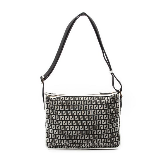 Fendi Triple-Strand Messenger en negro Lienzo - Image 5