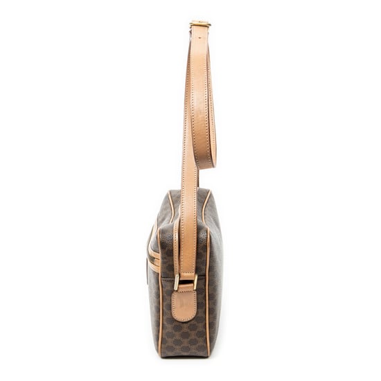 Celine Zip Crossbody en marrón Lienzo recubierto - Image 3