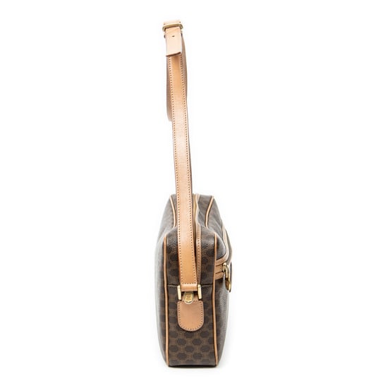 Celine Zip Crossbody en marrón Lienzo recubierto - Image 4