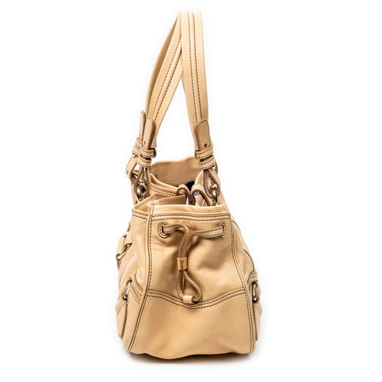 Celine Vtintage Handbag en beige Cuero de ternero - Image 4