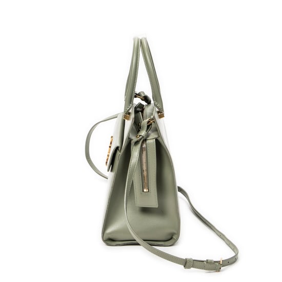 Yves Saint Laurent Small Uptown Tote en verde claro Cuero de ternero - Image 2