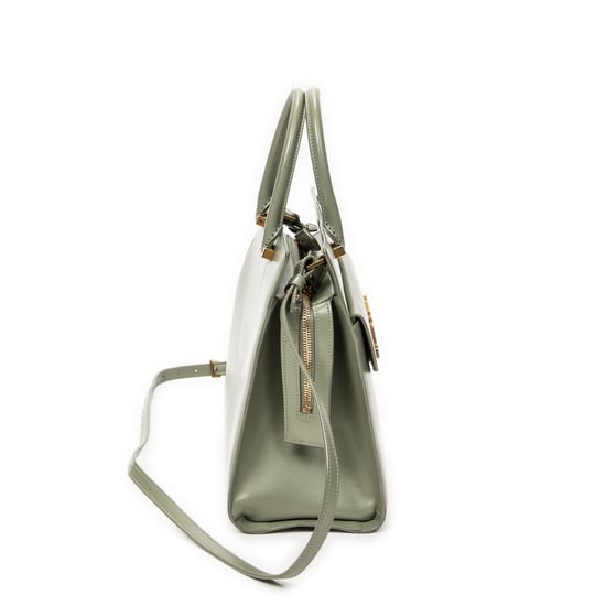 Yves Saint Laurent Small Uptown Tote en verde claro Cuero de ternero - Image 3