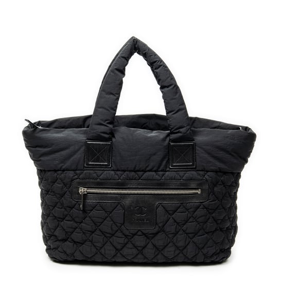 Chanel Large Coco Cocoon Reversible Tote en negro Lienzo - Image 1