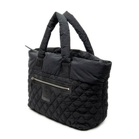 Chanel Large Coco Cocoon Reversible Tote en negro Lienzo - Image 2