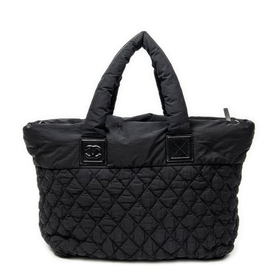 Chanel Large Coco Cocoon Reversible Tote en negro Lienzo - Image 5