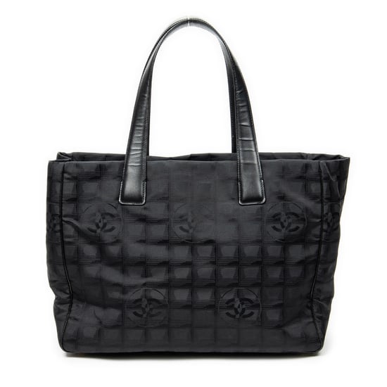 Chanel New Travel Line Tote en negro Lienzo - Image 5