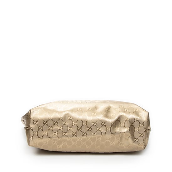 Gucci Large Zip Shopping Tote en oro Lienzo recubierto - Image 6