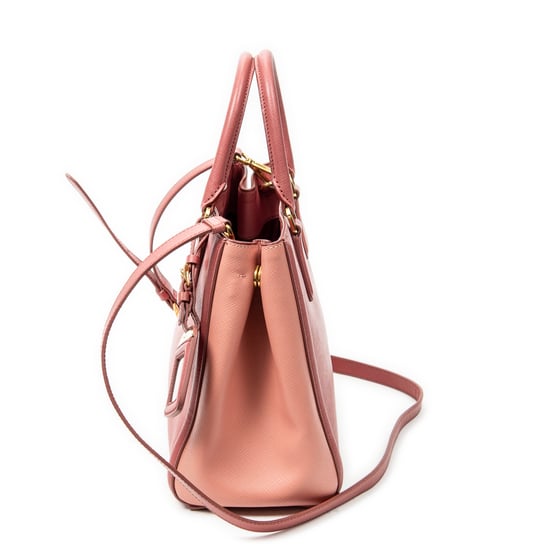 Prada Small Open Tote  en  rosa Cuero de ternero - Image 3