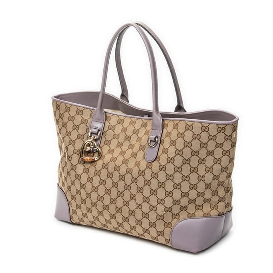 Gucci Heart Bit Open Tote en beige Lienzo - Image 2