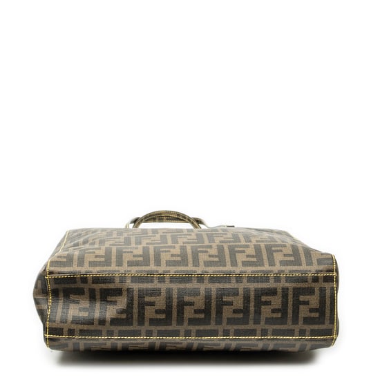 Fendi Vertical Open Tote en Brown Lienzo recubierto - Image 6