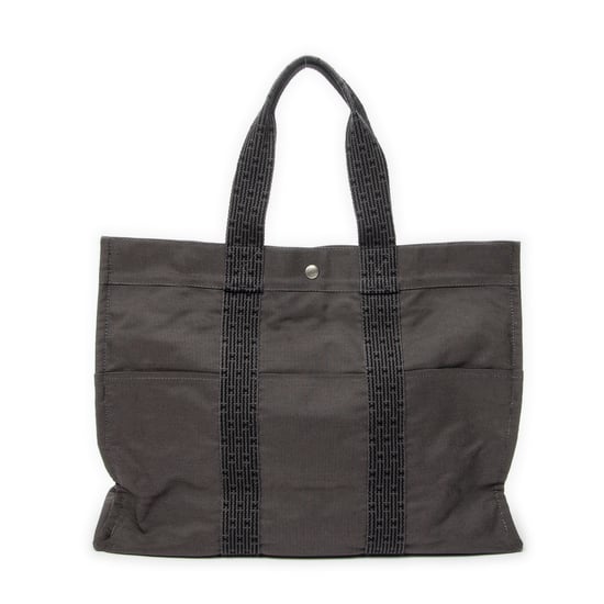 Hermès Herline Tote GM en gris Lienzo - Image 1