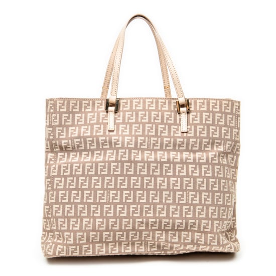 Fendi Small Square Shopping Tote en rosa Lienzo - Image 5