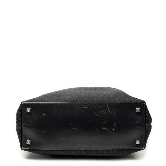 Celine Vertical Tote  en  negro Lienzo - Image 6
