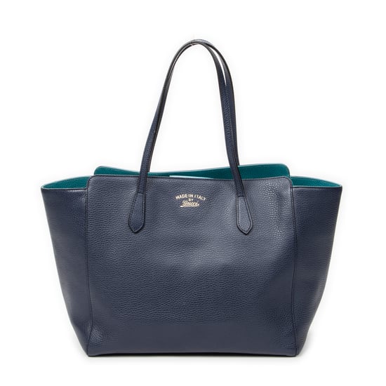 Gucci Medium Swing Tote en Marina Cuero de ternero - Image 1