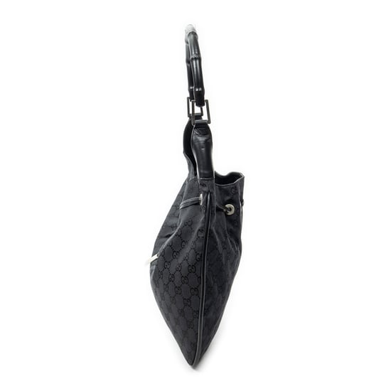 Gucci Bamboo Drawstring Tote  en  negro Lienzo - Image 3