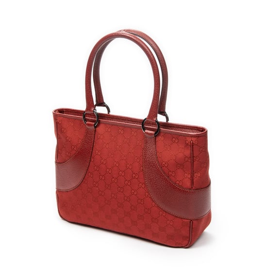 Gucci Jacquard Tote en Red Lienzo - Image 2