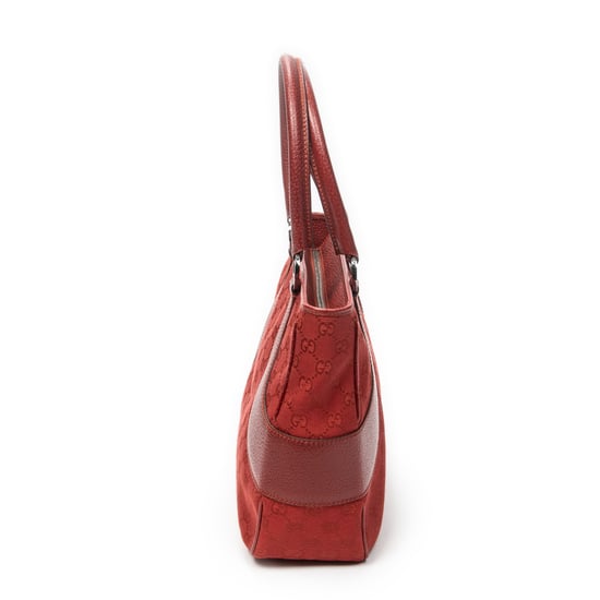 Gucci Jacquard Tote en Red Lienzo - Image 4
